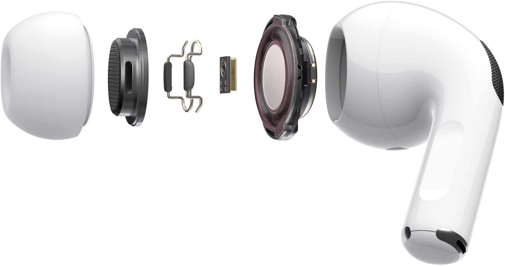 Interior dos AirPods Pro