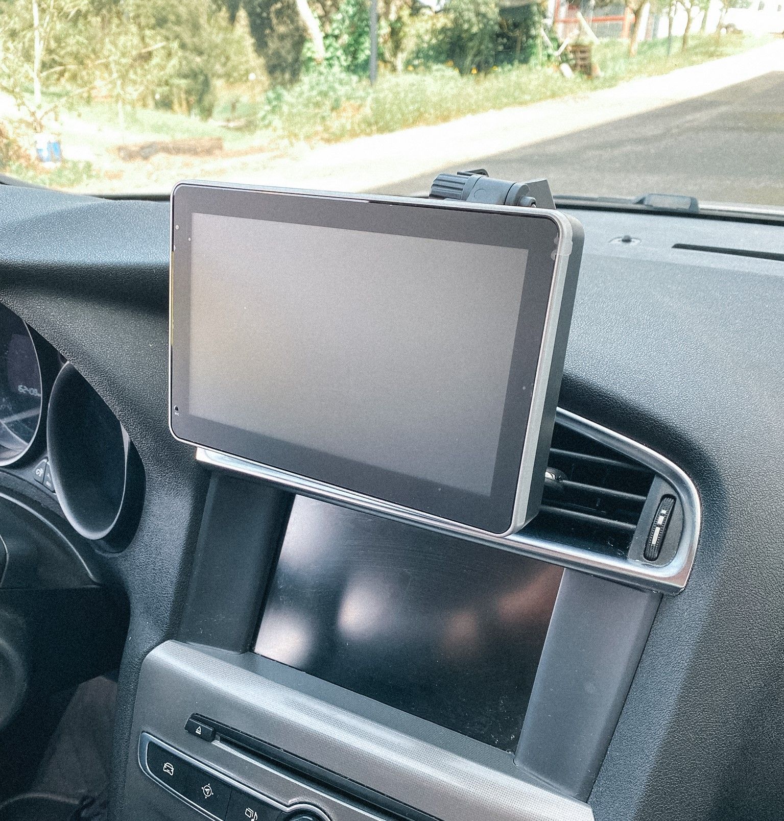 Aspeto geral do Coral Vision CarPlay já instalado