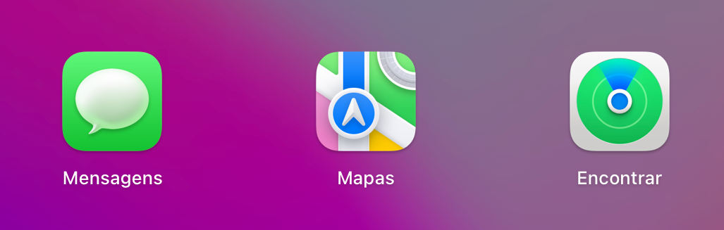 Novo ícone da aplicação Apple Mapas no beta 2 do macOS Monterey