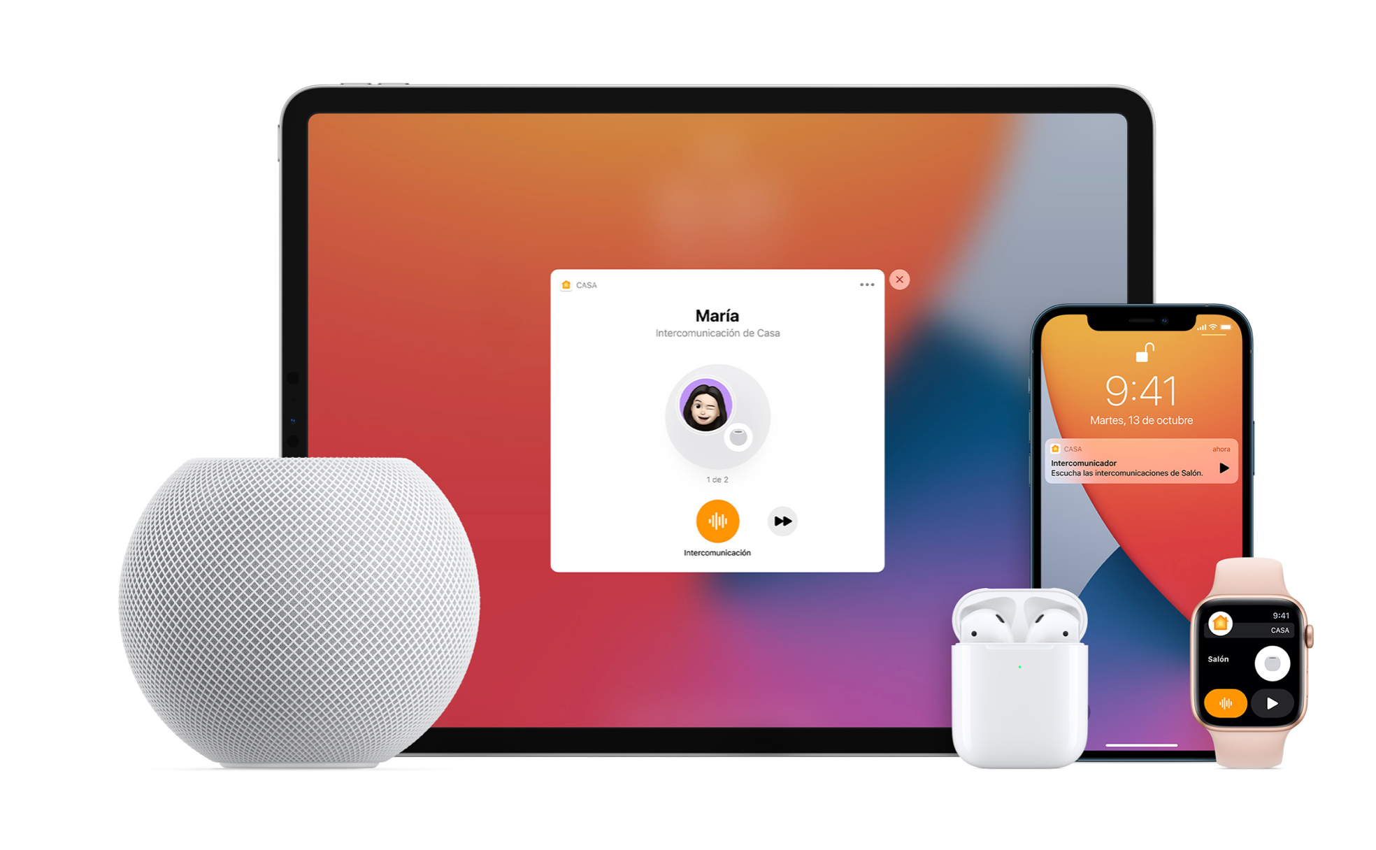 Ecossistema com HomePod Mini | Fonte: Apple