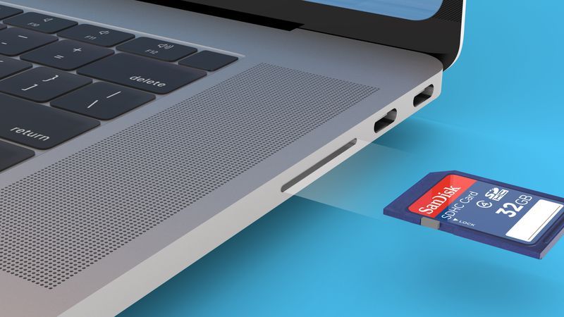 Possível nova entrada para SD Card | Fonte: MacRumors