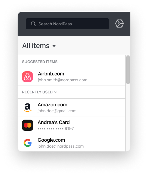 Extensão do NordPass para Chrome