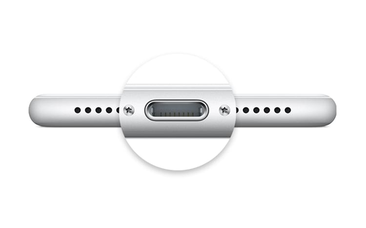 Porta de carregamento do iPhone