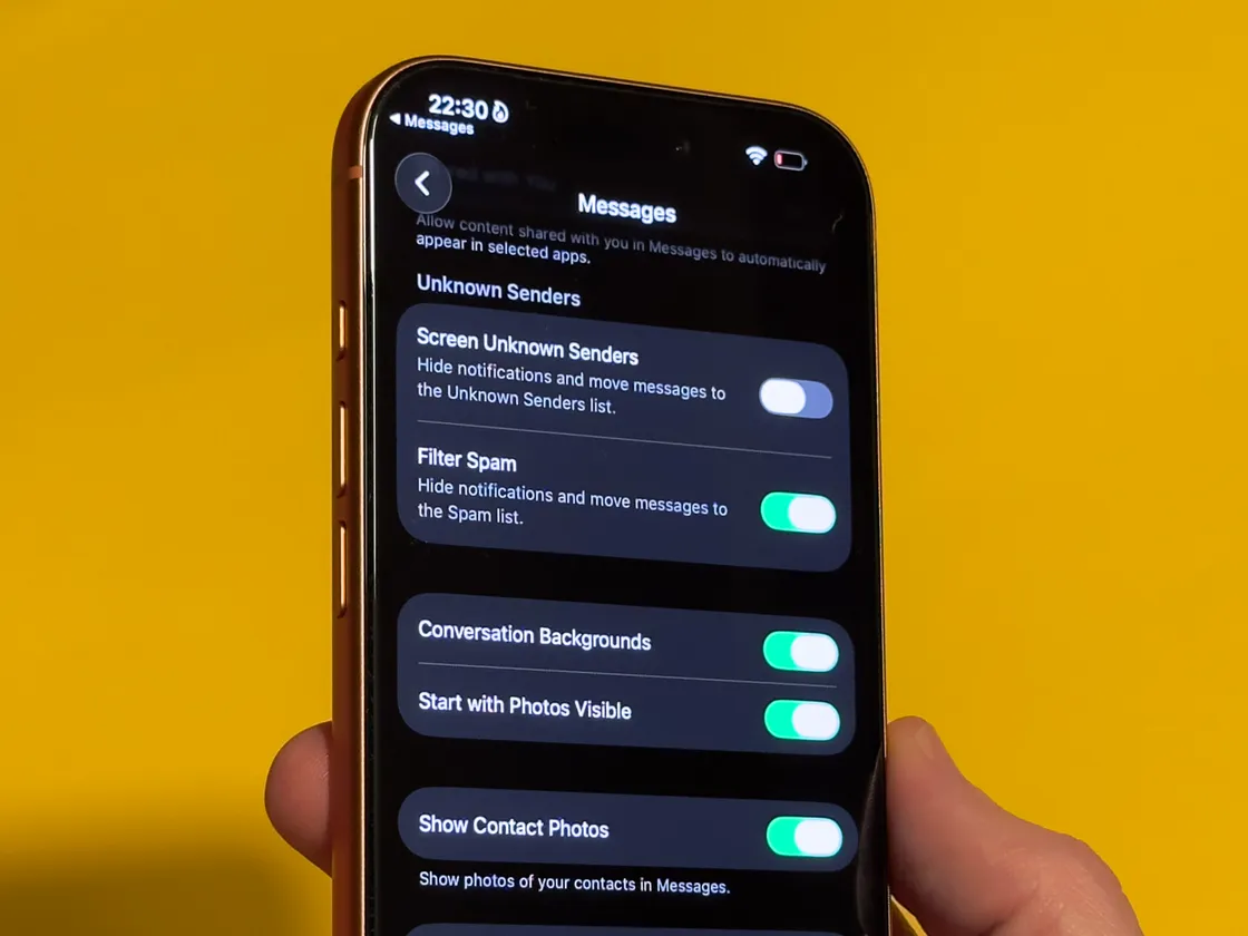 iOS 26 - Como filtrar, denunciar e bloquear mensagens de spam no iPhone