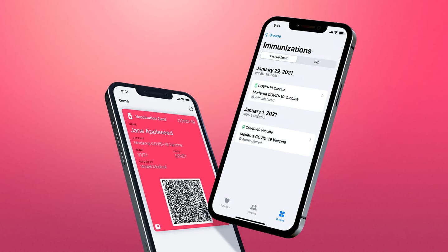 iOS 15.4 permitirá adicionar Certificado de Vacinação na Wallet