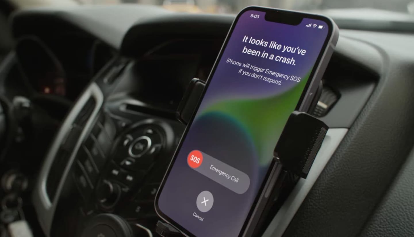 Deteção de acidentes do iPhone 14 salva mais uma vida