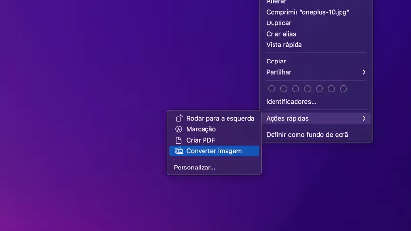 Como converter imagens facilmente no Mac