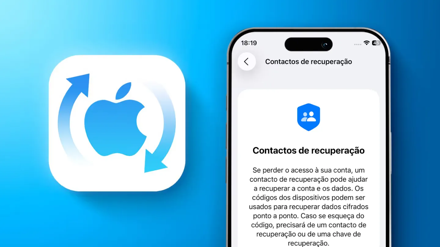 Aprende a configurar um contacto de recuperação da tua conta Apple