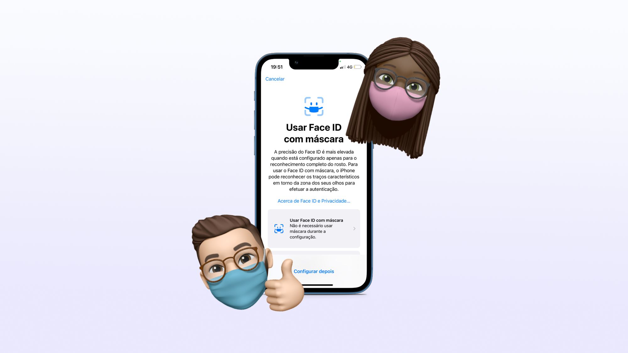 Aprende a configurar o Face ID com máscara - novidade do iOS 15.4 post image
