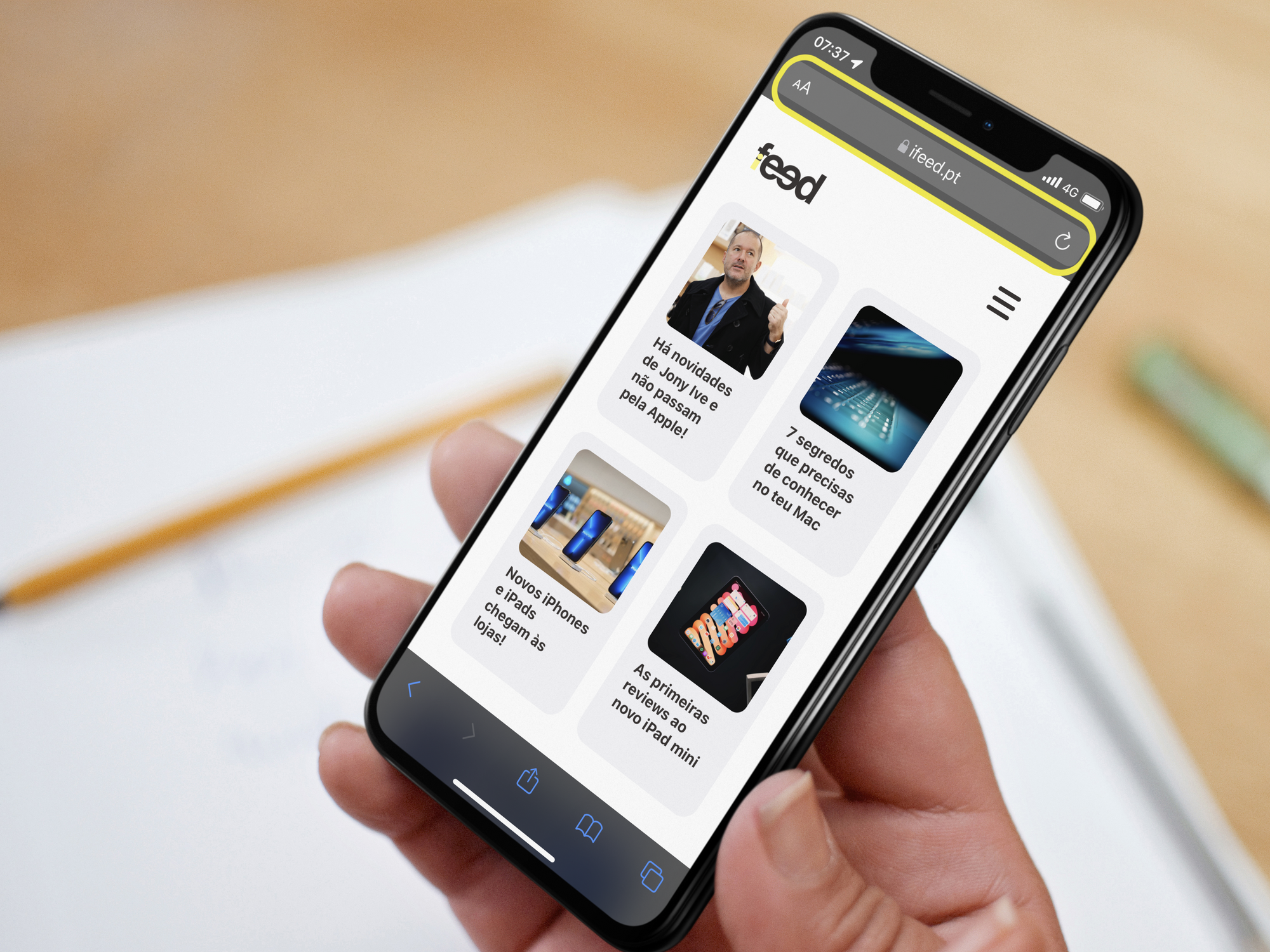 Como alterar a barra de endereços do Safari no iOS 15