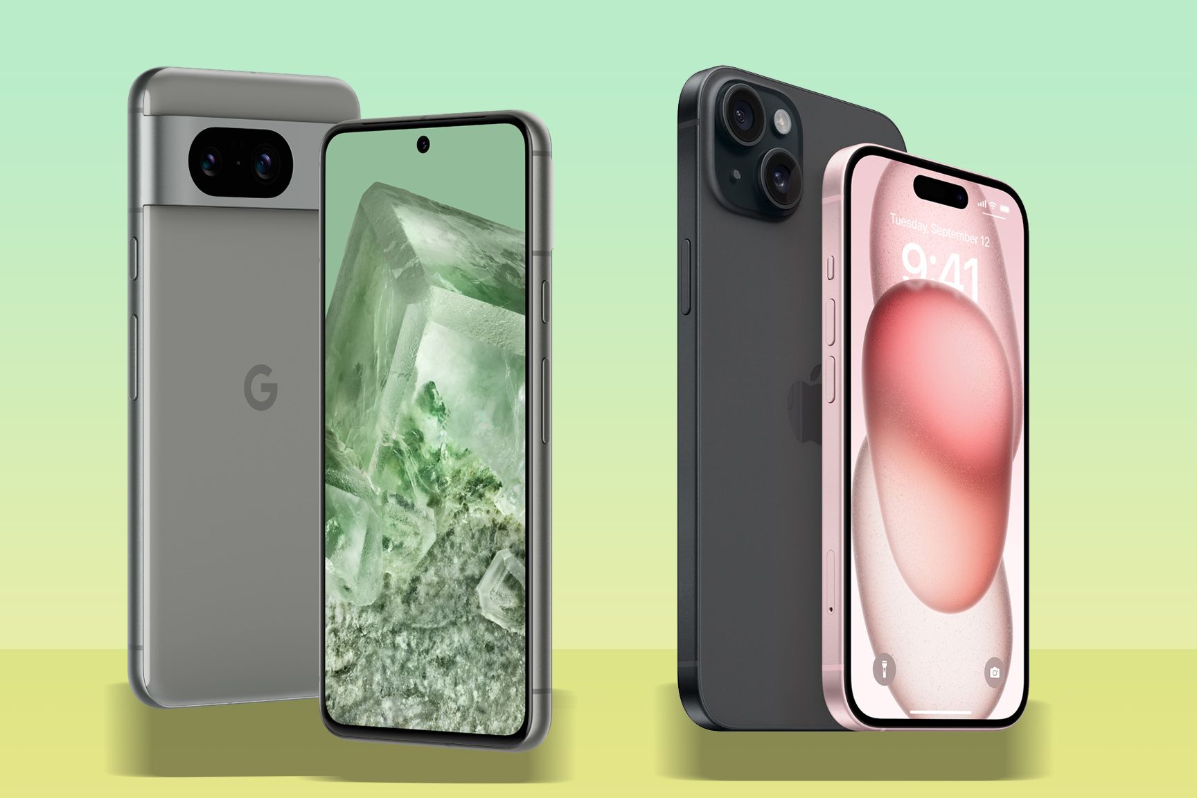 Google Pixel 8 vs Apple iPhone 15: especificações técnicas