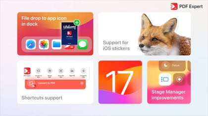 Novidades no PDF Expert com o iOS 17: atalhos, emojis e muito mais