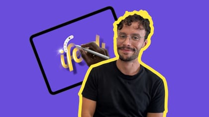 Vídeo - Apple Pencil Pro nas mãos de um Lettering Artist