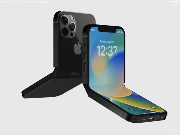 iPhone V: um dobrável Apple que teve a ajuda dum Motorola Razr
