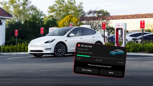 Tesla + Live Activities: acompanha o Supercharging sem abrir a app!