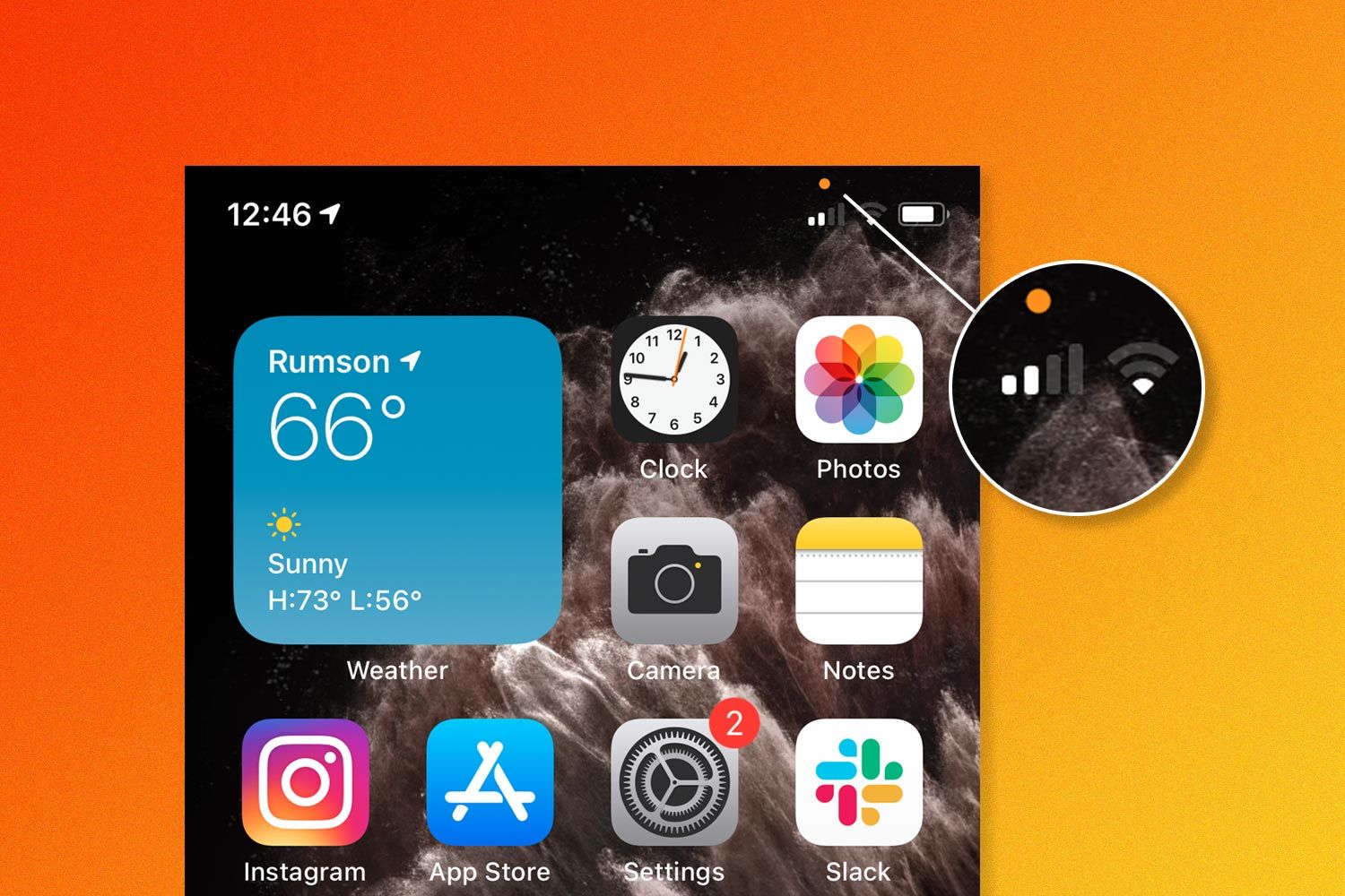 Afinal o que são os pontos laranja e verde no ecrã do teu iPhone?